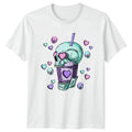 Pastel Goth Valentines Skull Drink T-Shirt Kawaii Goth Alternative Fashion