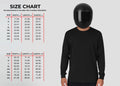 Custom Motorcycle Tee 2side Print  - Biker Long Sleeve for Riders