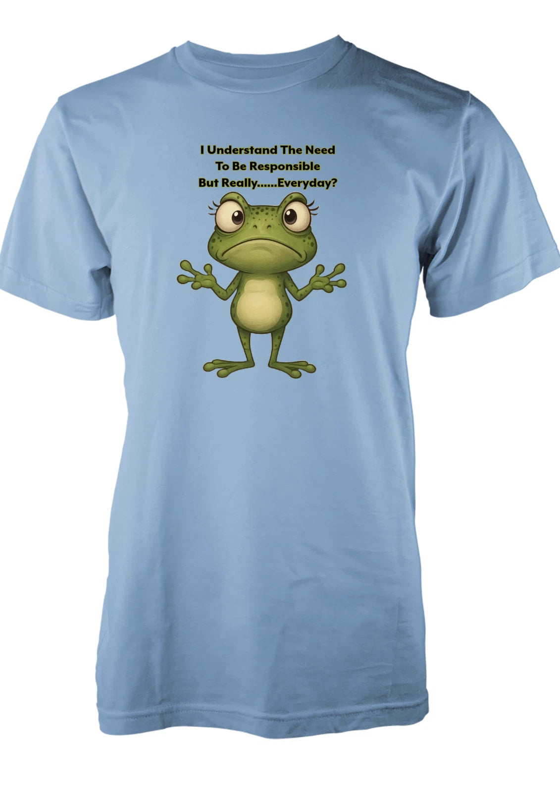 BNWT  Frog Adult T-Shirt with Free Personalisation - Responsible Really Birthday