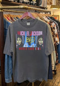 MICHAEL JACKSON BAD TOUR 1988 TOUR ON A SHAKA HEAVYWEIGHT GARMET SHIRT "MODERN"