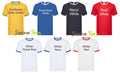 Unisex Personalised Short Sleeve Cotton Contrast Collar Hoops Ringer Tee T-Shirt