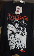 Official Inuyasha Anime Graphic T-Shirt Short Sleeve Mens Size L Black