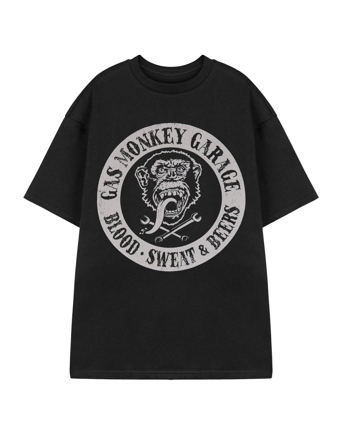 Gas Monkey Garage Short Sleeved T-Shirt | Mens Black | Official Merch