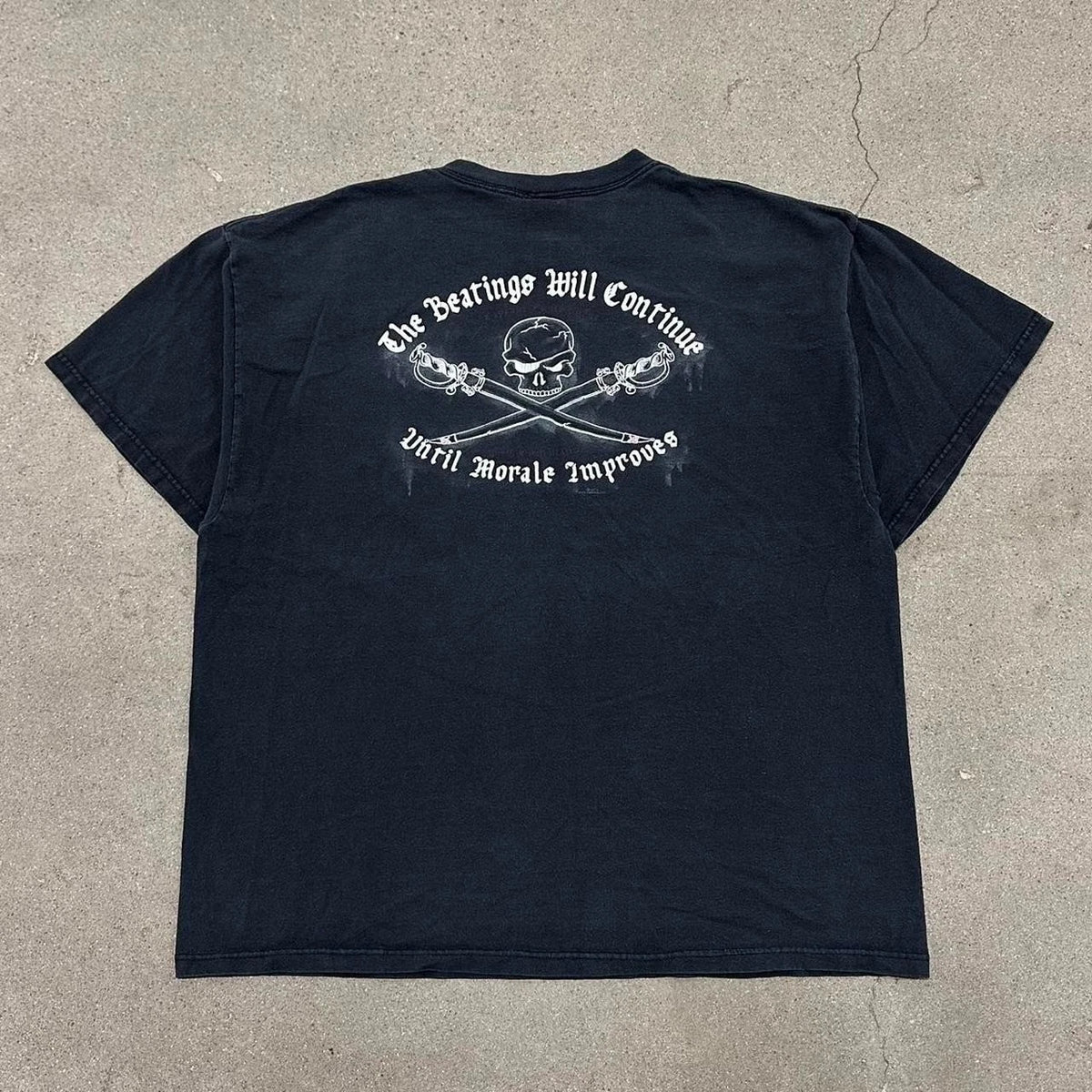 Y2K Pirate Beating Funny Skull Grunge T-Shirt