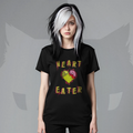 Heart Eater Zombie Heart Emo Goth T-Shirt Edgy Alt Aesthetic Graphic Tee