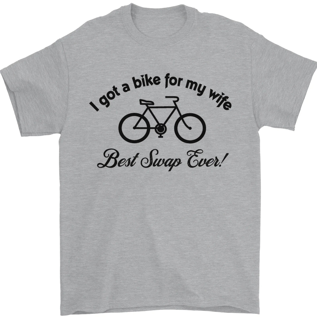 Cycling A Bike for My Wife Cyclist Funny Mens T-Shirt 100% Cotton