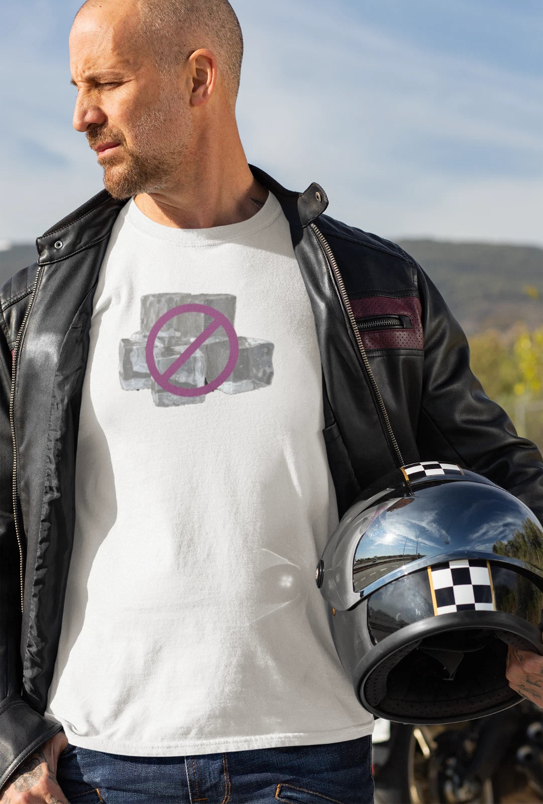 Custom graphic T-Shirt No to ICE Design LG WH