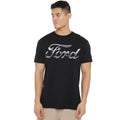 Ford Chrome Ford Logo Unisex T-Shirt S-5XL, Black