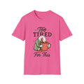 Too Tired For This Goose holding coffee T-Shirt | Funny Sleepy Animal Tee