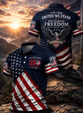 USA 250th Anniversary Polo Shirt American History Patriotic