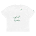 Unisex organic sweet angel + stars kawaii oversized high neck t-shirt