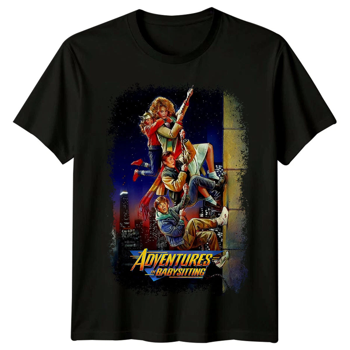 Adventures in Babysitting (1987) Movie Poster Inspired T-Shirt Retro Tee Unisex