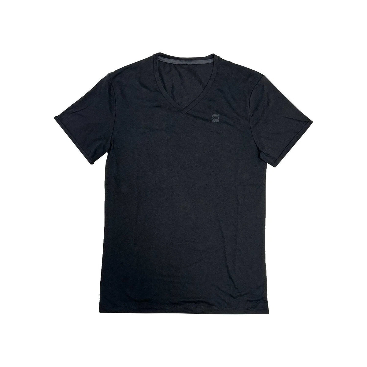 G-STAR Men's Black Mikan V-Neck Short Sleeve Tee RRP £30