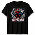 Amazing Dad Fathers Day Gift Mens Cotton T-Shirt Graphic Tee