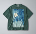 100% Cotton Tee - Unisex Retro Oversized Fit - Japanese Blossoming Cherry Print