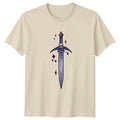 Mystical Skull Sword Magic Blade T-Shirt Gothic Skull Sword Fantasy Birthday