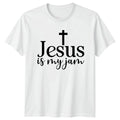 Jesus Is My Jam Christian Mens T-Shirt Ladies Tee Religion Graphic Top