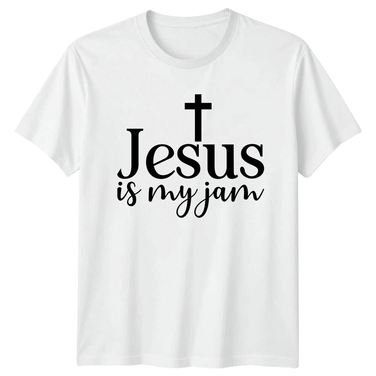 Jesus Is My Jam Christian Mens T-Shirt Ladies Tee Religion Graphic Top