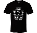 I Support Lgbtq Liquor Guns Beer Titties Quickies Funny T Shirt