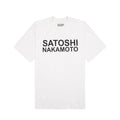 Size M Satoshi Nakamoto Basic Logo Tee "White"