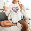 Love Heart Tree T-shirt/Boho Nature shirt Graphic Tees/Galantine Valentines Gift