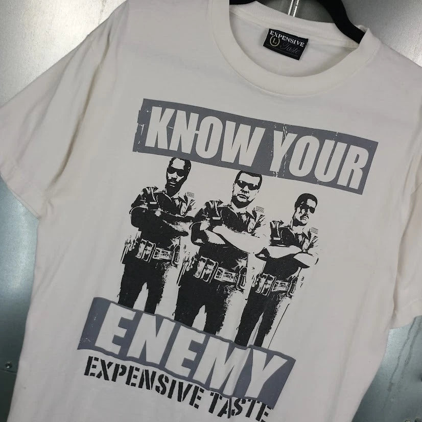 Know Your Enemy Anti Cop Expensive Taste T-shirt Large Police Pig Skate Grunge