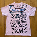 Rare Japanese Surf Skater T-Shirt Mens Large Surf Punk Beach Goth Streetwear 420