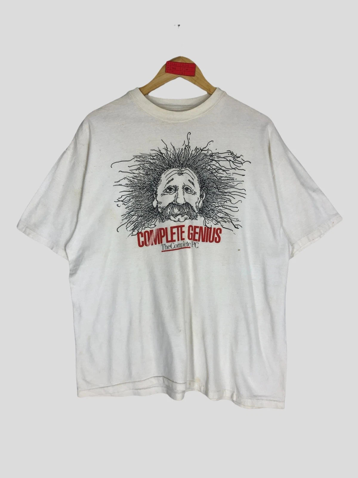 Vintage 90s Albert Einstein Iconic Complete Genius The Complete PC Photo T Shirt