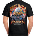T-Shirt 2026 Laconia Motorcycle Week America Strong No Harley