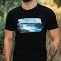 Mens Niagara Falls Motif Cotton T-Shirt Size XS to 5XL