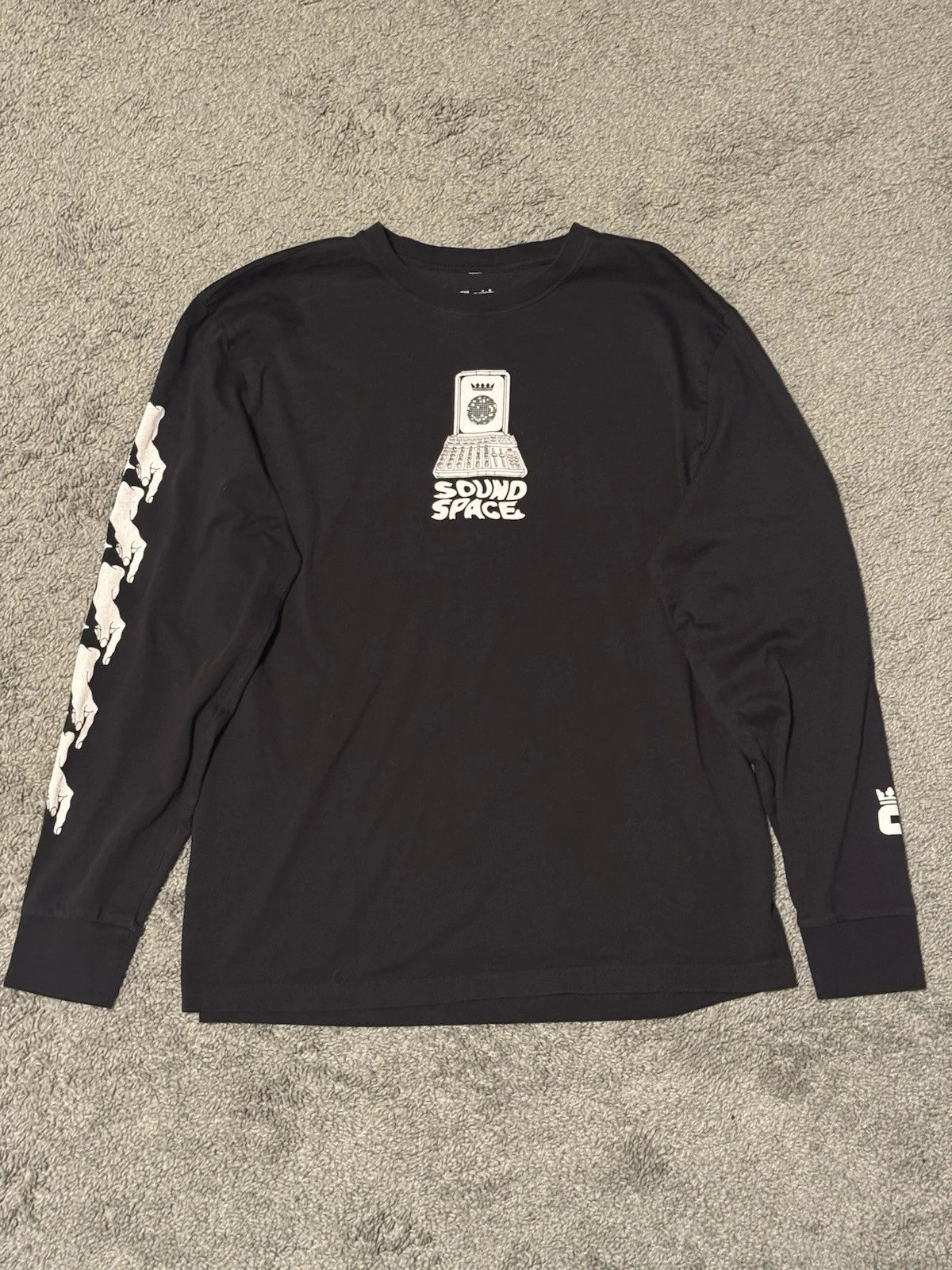 Jiberish x Mission Ballroom Sound Space Long sleeve Shirt Size XL