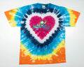 Y2K Peace Frogs Tie Dye Logo T-Shirt ☮️ Peace Sign Size L  Large