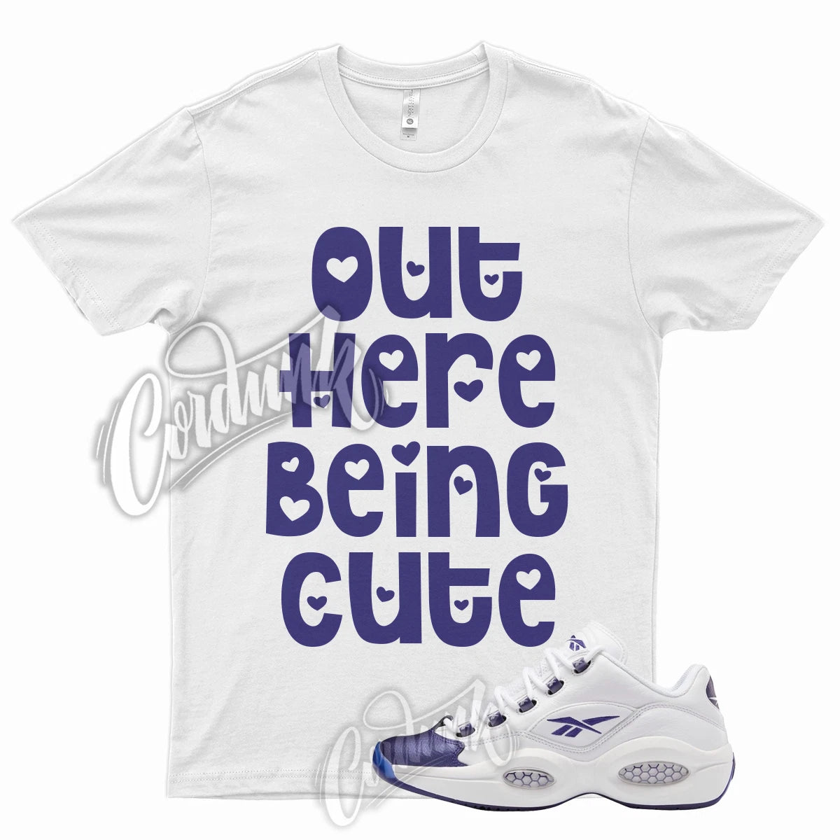 CUTE T Shirt for  Question Low Purple Toe Varsity Home Vandal Mid High 1