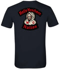 Hells Henchmen Mc Nation Bottom Rocker Black Crew Neck Short Sleeve T-Shirt