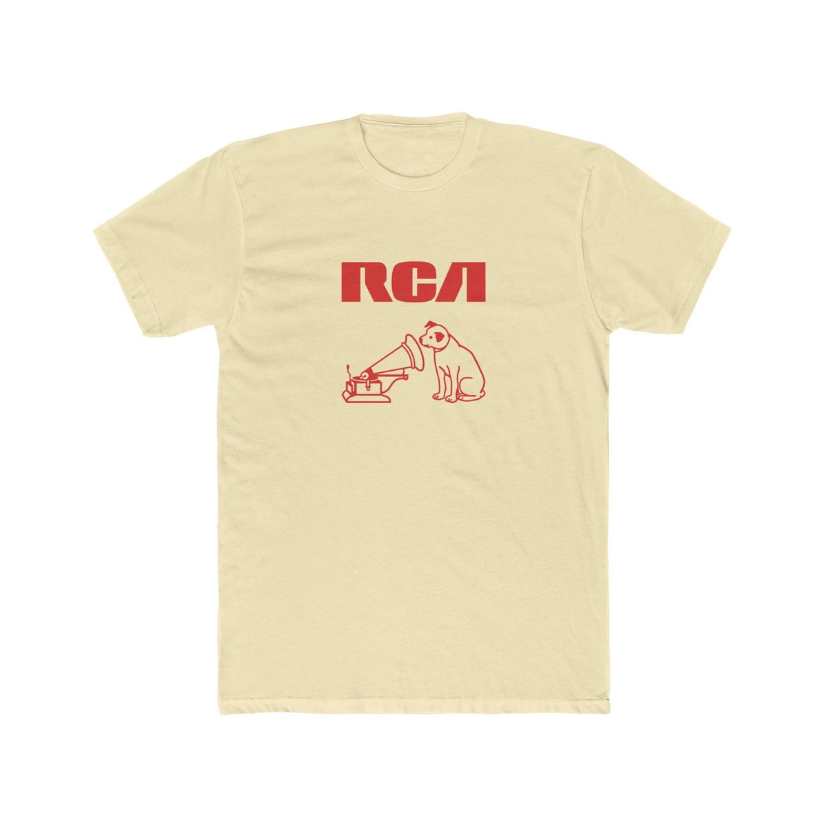 Retro Hi-Fi Dog Listening to Phonograph | Classic RCA - Inspired Tee