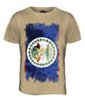 BELIZE GRUNGE FLAG MENS T SHIRT TEE SHIRT XS S M L XL 2XL 3XL 4XL 5XL