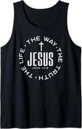 Jesus The Way The Truth The Life Christian Tank Top