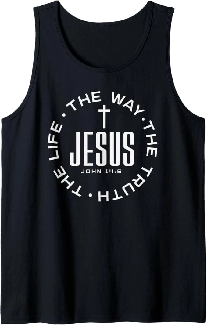 Jesus The Way The Truth The Life Christian Tank Top