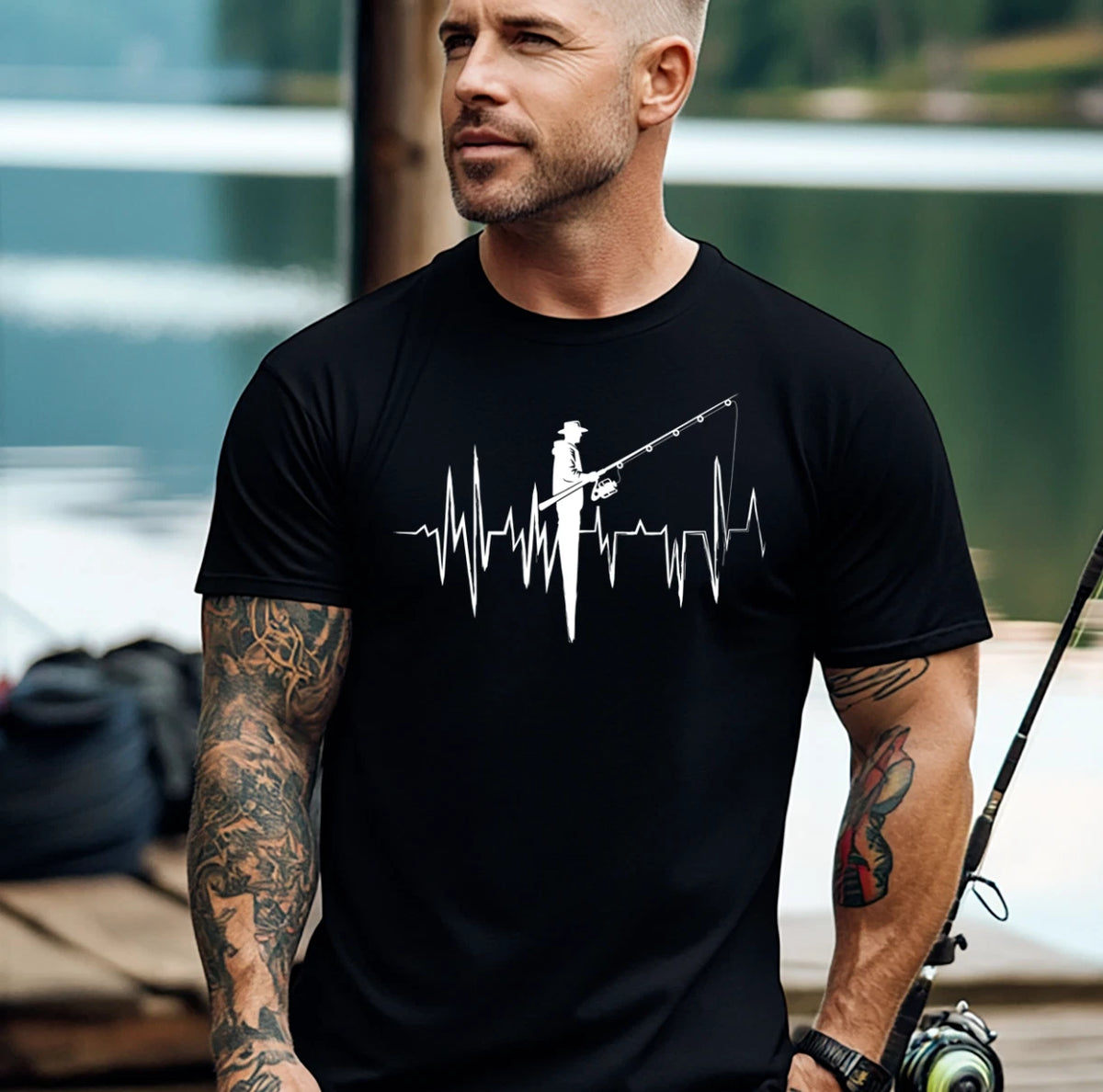 Fishing T-Shirt Fishing Gift For Him For Fisherman Funny Fishing T-shirts