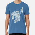 Islay Distillery Map Size S to 5XL Made in the USA T-Shirt