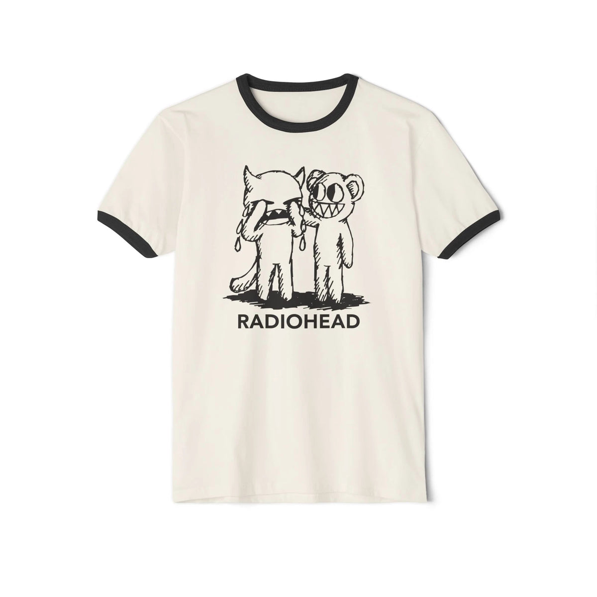 Radiohead Crying Devil Unisex Cotton Ringer T-Shirt