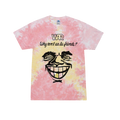 War Tie-Dye Shirt Why Can't We Be Friends - spill the wine - vintage