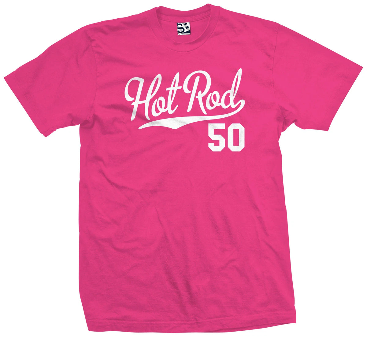 Hot Rod 50 Script T-Shirt | 1950 Custom Pickup Coupe Rat Race Car Jersey Tee