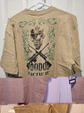 Voodoo Tactical T-Shirt Men’s XL  Sand  Crossed Rifles Cotton