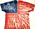 HANDMADE ORIGINAL CUSTOM dyed T-Shirt tie dye Patriot Flag tye die hippie