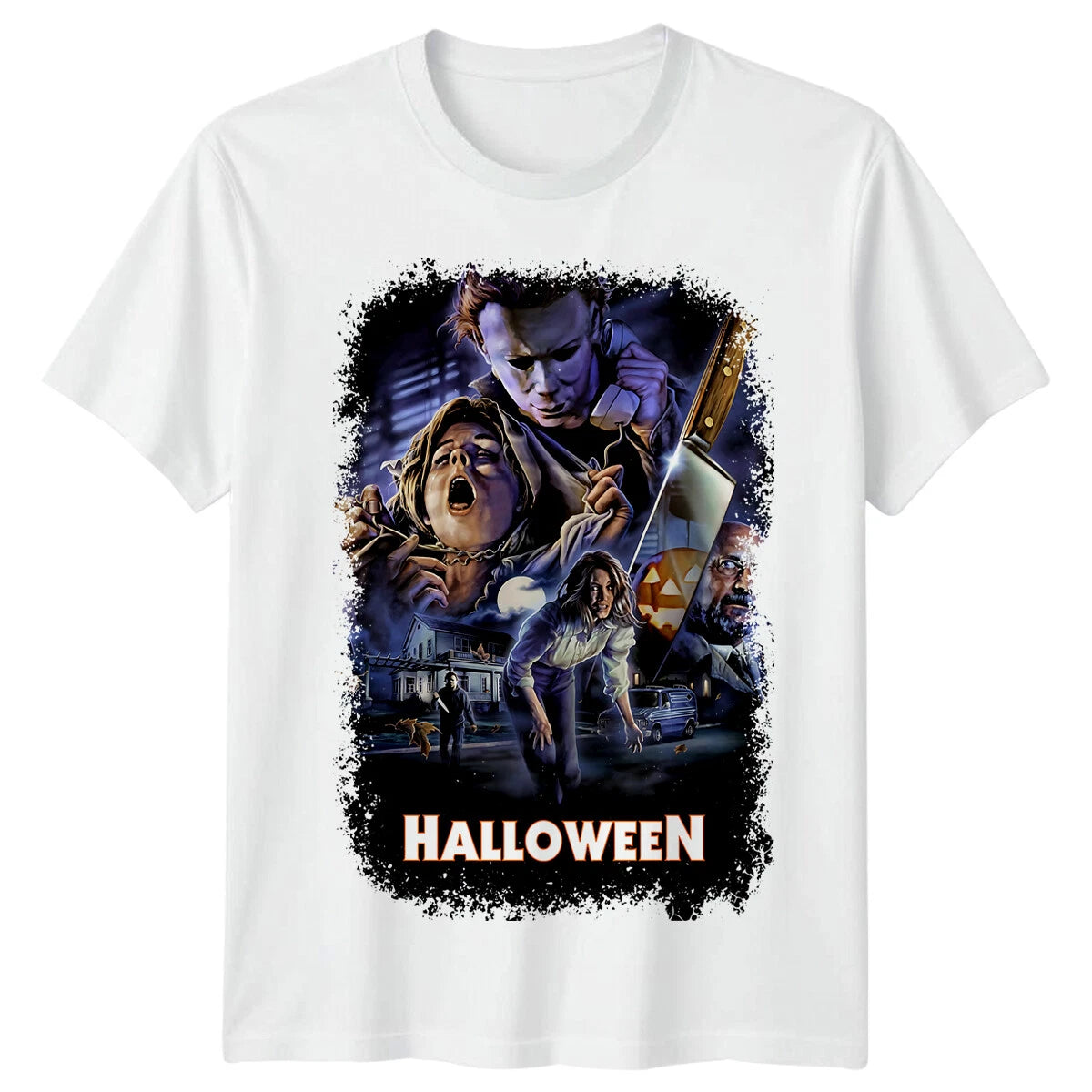 Halloween (1978) Movie Poster Inspired T-Shirt Retro 80s Tee