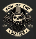 Men's Biker T-Shirt Son Of The Sixties Funny Quotes Shirts Men's Gifts