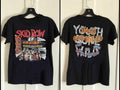 1989 Skid Row Youth Gone Wild 2 Side Cotton Black Unisex T-shirt S-5XL