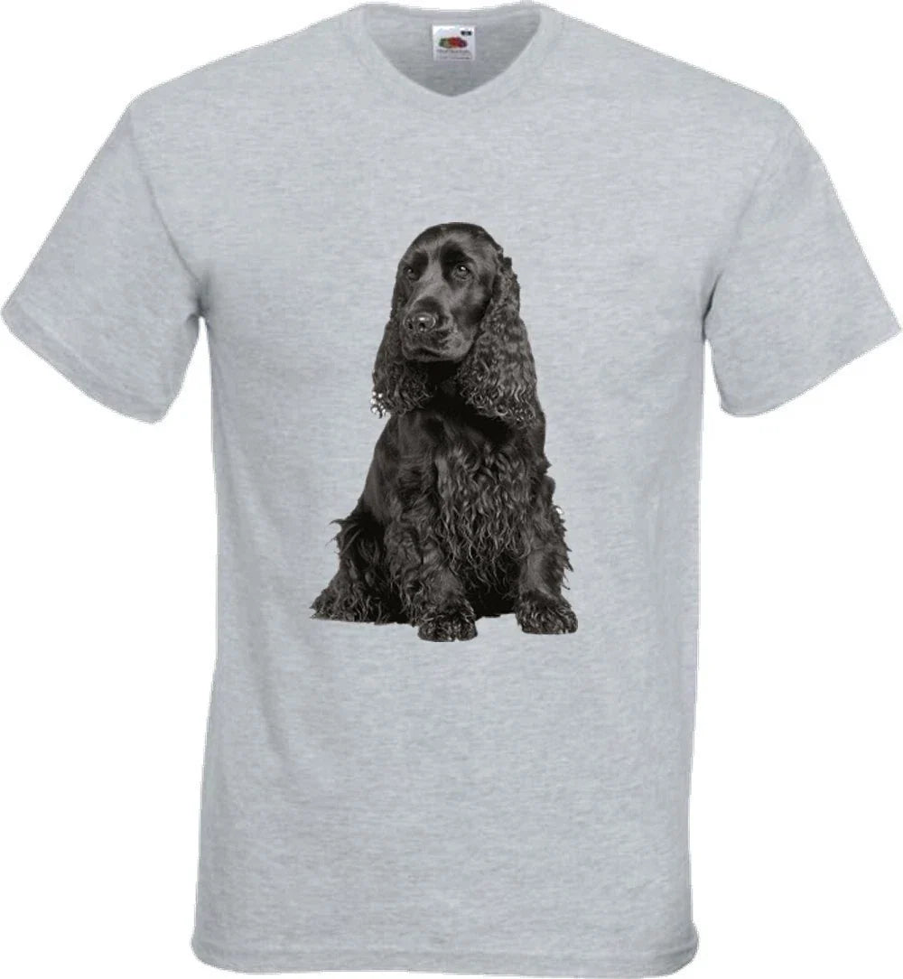 Cocker Spaniel Dog Black Pet Family Novelty T Shirt Various Colours And Sizes