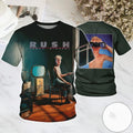 Rush Power Windows Album Cover Unisex Polyester Gift For Fan 3D T-shirt US1356